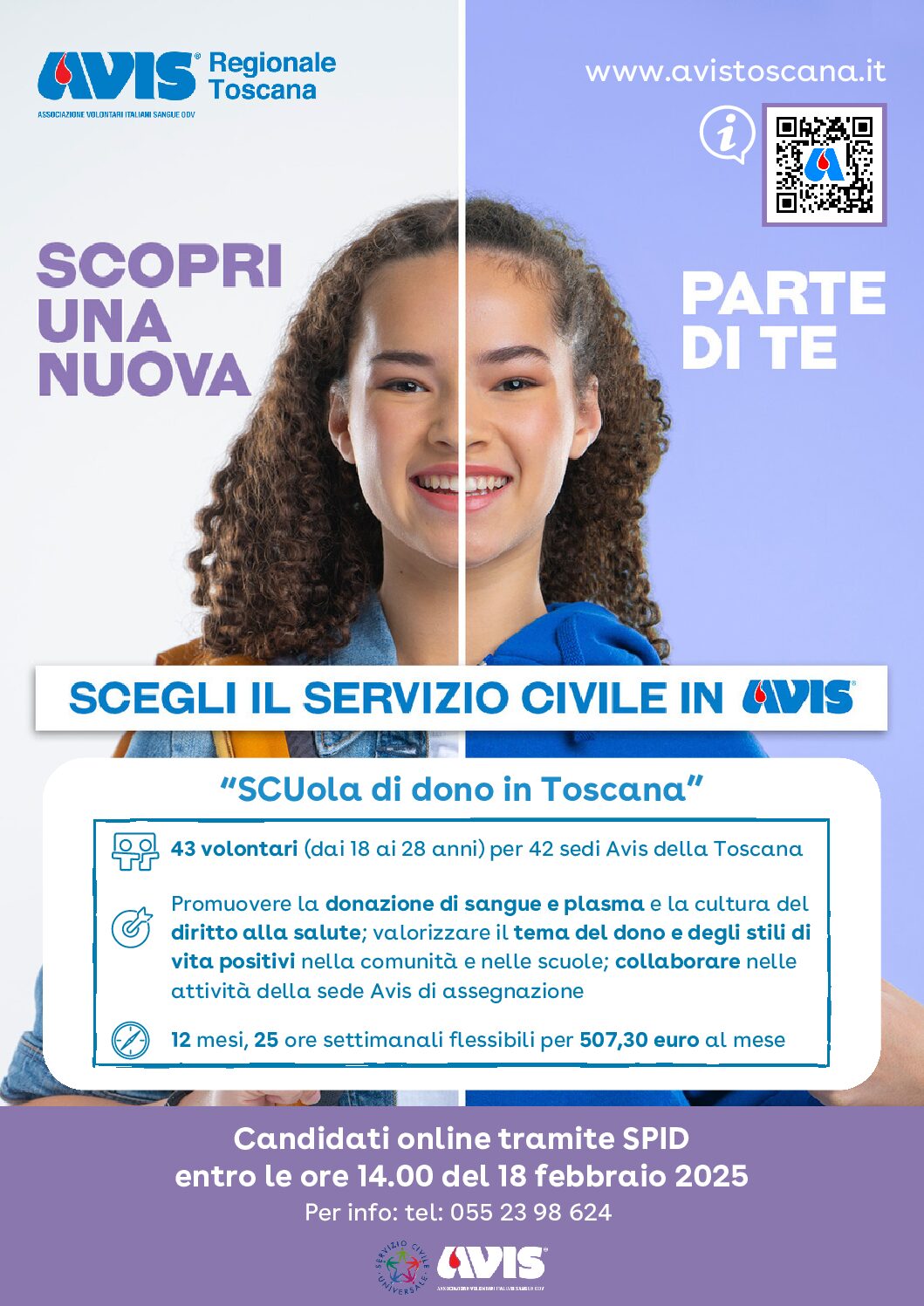 volantino SCUola di dono in Toscana